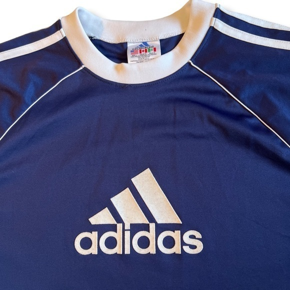 adidas Other - Vintage Adidas Lima Training Jersey Velvet Logo Made‎ in USA L